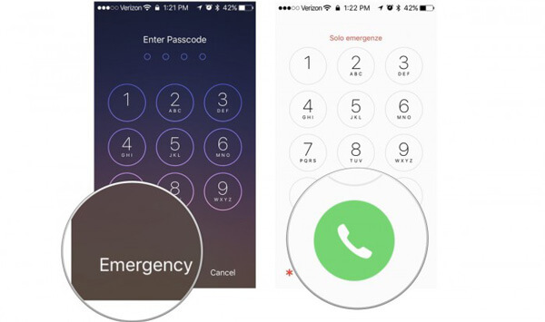 Emergency Call iPhone