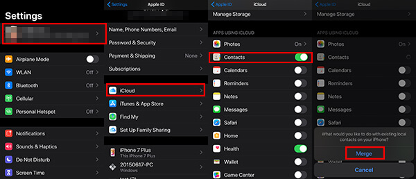 Restore Contacts From iCloud