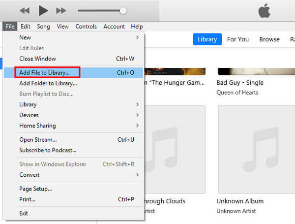 Add Media to iTunes
