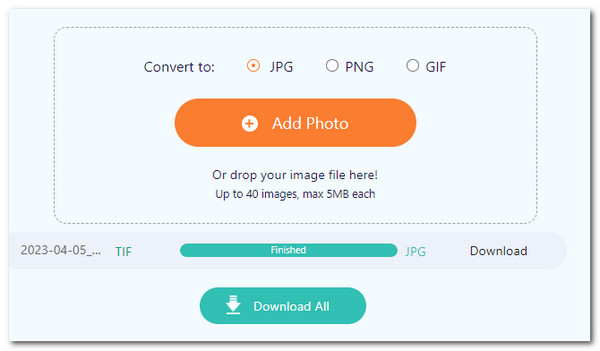 AnyMP4 Online Image Converter TIFF to JPG