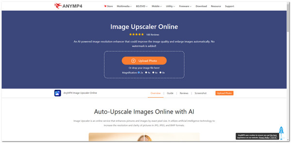 AnyMP4 Sharpen Image Main Interface