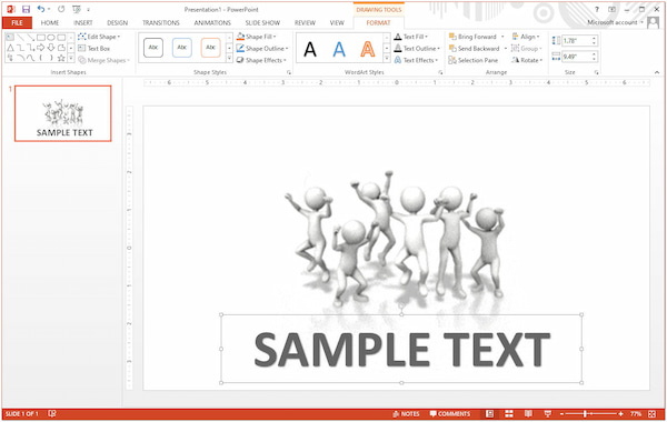 PowerPoint Create Explainer Video Text