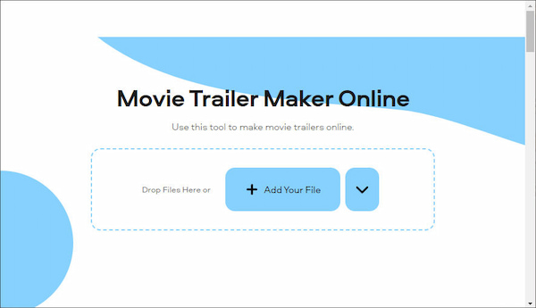 Online Video Trailer Maker Add