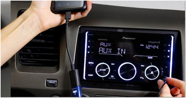 Play Music from Phone Car with AUX