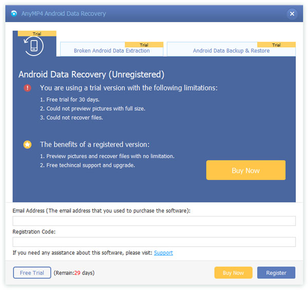 AnyMP4 Android Data Recovery 2.1.12 for windows instal
