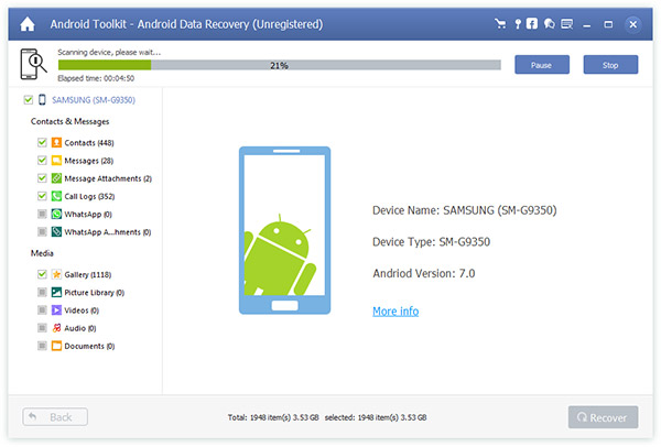 instal AnyMP4 Android Data Recovery 2.1.12