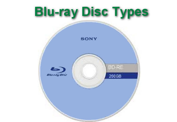 Different Blu Ray Disc Types