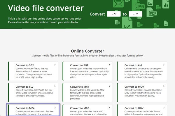 Online Converter Choose Mp4