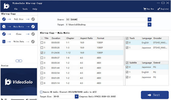 Videobyte Blu Ray Copy Copy Modes