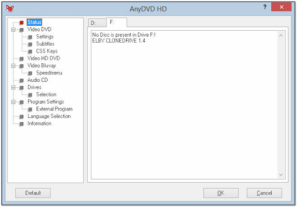 AnyDVD HD Annalog Hamming Signals