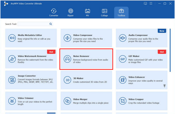 AnyMP4 Video Converter Ultimate Noise Remover