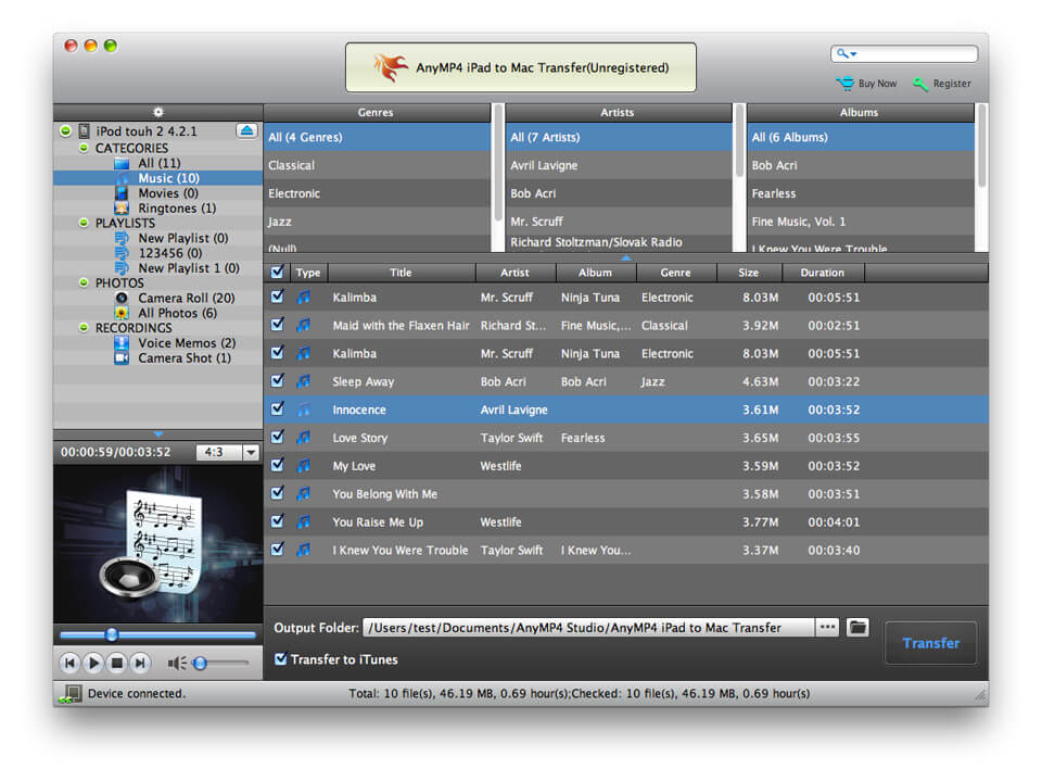 AnyMP4 iPad to Mac Transfer 7.0.10 full