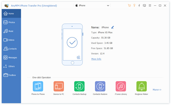 AnyMP4  iPhone Transfer Pro software