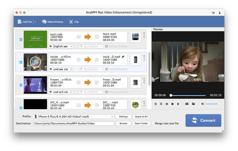 Mac Video Enhancement Screenshot