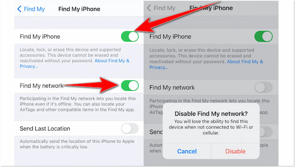 Turn Off Find My iPhone iPad on iOS Devices