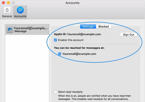mac text messages not updating