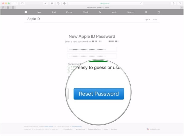 itunes password reset tool