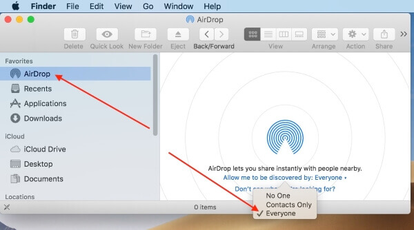 send file from mac to iphone airdrop