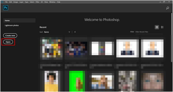 Photoshop Open File