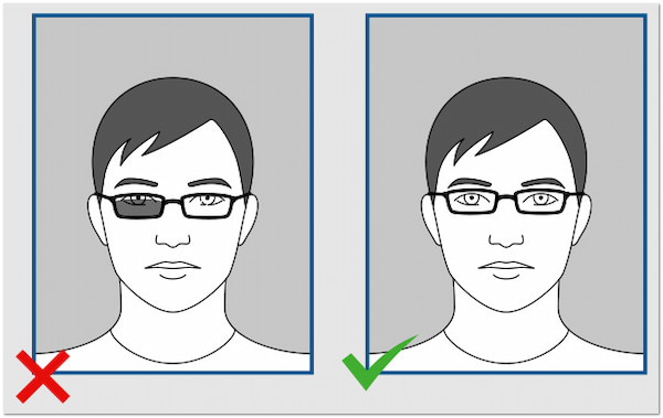 Passport Photo Glasses