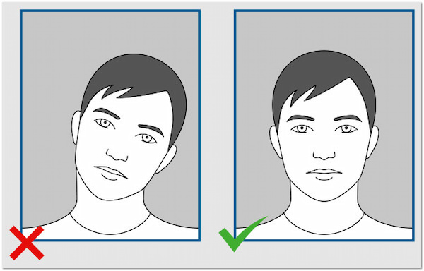 Passport Photo Head Position