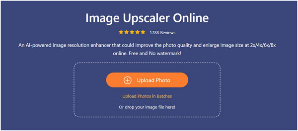 Anymp4 Image Upscaler Upload Button