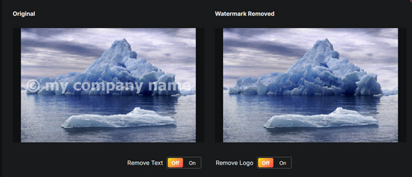 Watermarkremover io Comparison Effect