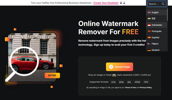 Watermarkremover io Offers Diverse Languages