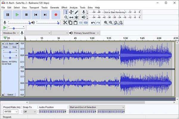 record desktop audio audacity