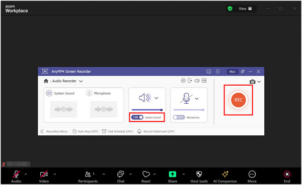 AnyMP4 Screen Recorder System Sound REC