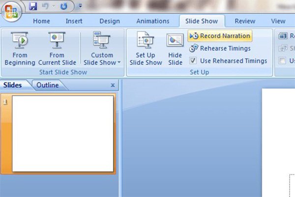 Record a Powerpoint 2007 Menu