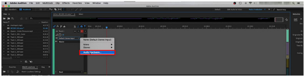 Audition Input Device Audio Hardware