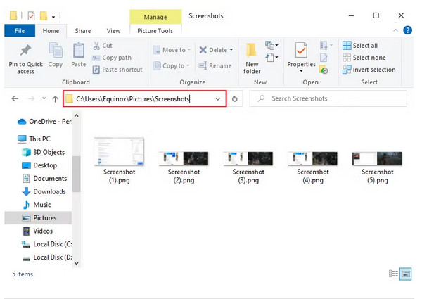 Windows Screenshot Download Folder