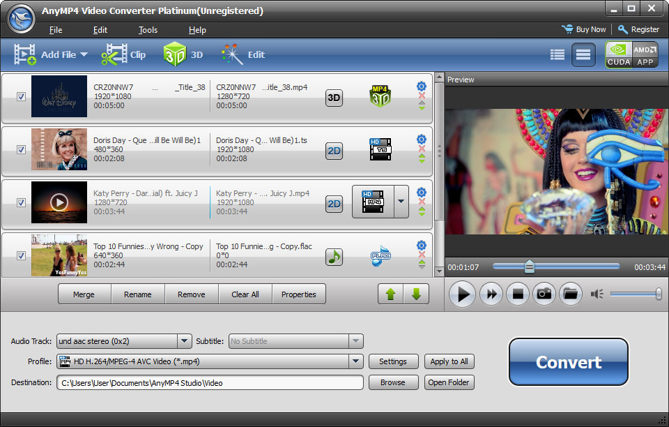 AnyMP4 Video Converter Platinum software