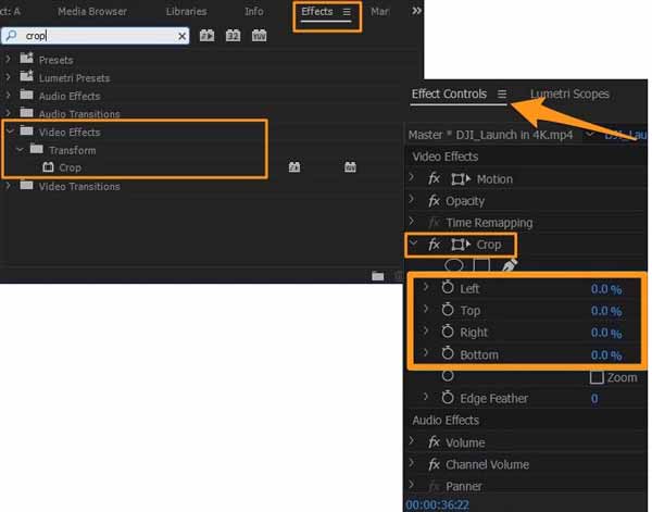 how to crop a video in adobe premiere pro