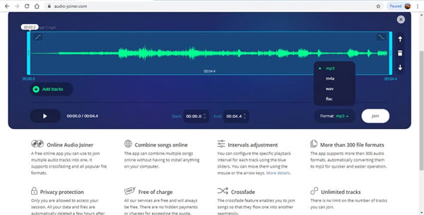 audio editor online cut and merge
