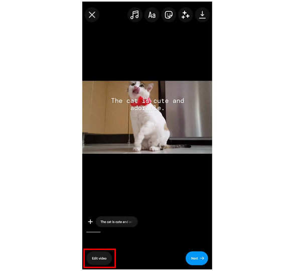 Instagram Edit Video to Timeline