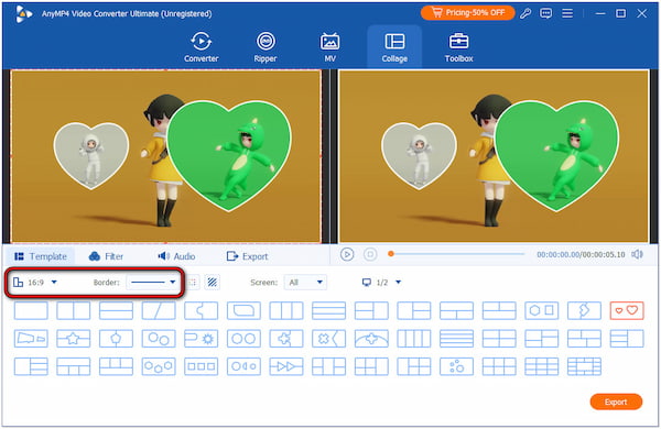 Configure Ratio And Border