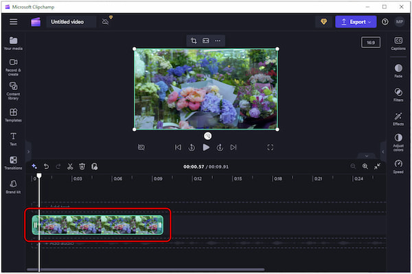 Add Video in Timeline