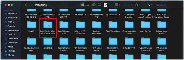 Install Transitions Paste Plug in