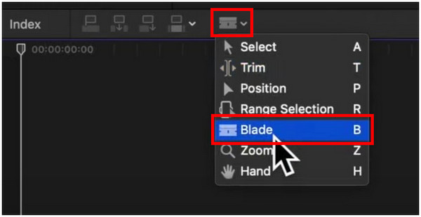 Final Cut Pro Cut Clips Blade Tool