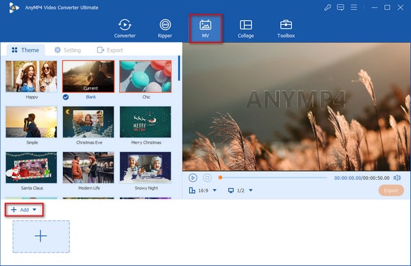 Anymp4 Video Converter Add Horizontal Video