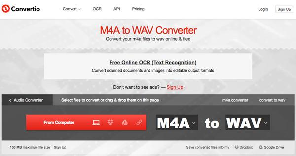 convert ma4 to wav